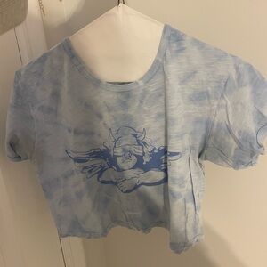 Boys Lie Light Blue Tie-Dye Short Sleeve Tee